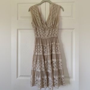 Max studio ivory lace dress